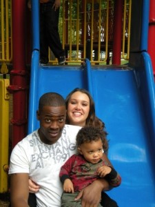 Family day at the park in Washington, D.C.