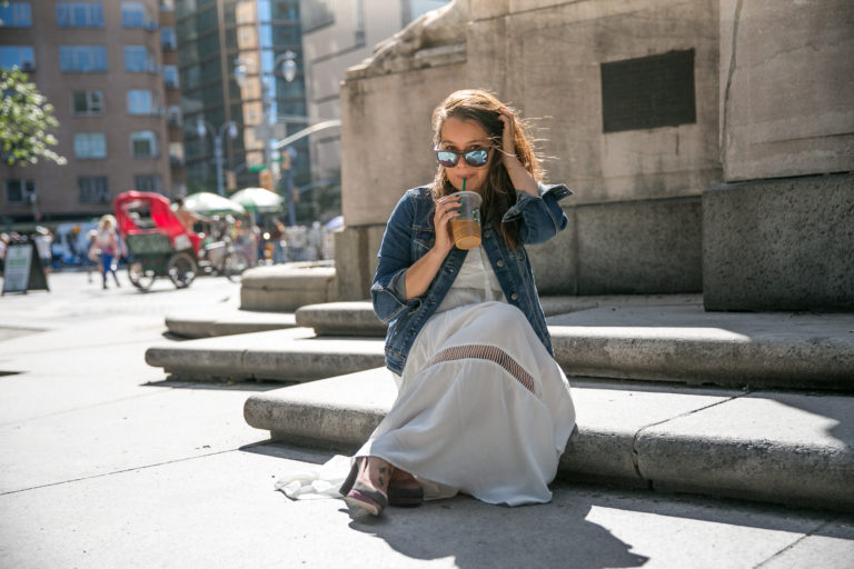 How to Wear White in the Fall #MomStyleMonday