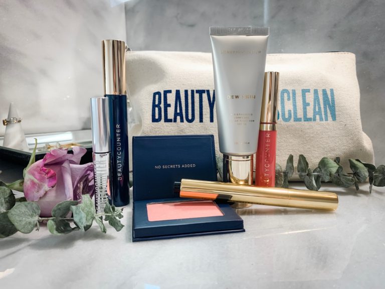 Sampling of some clean beauty products from Beautycounter!