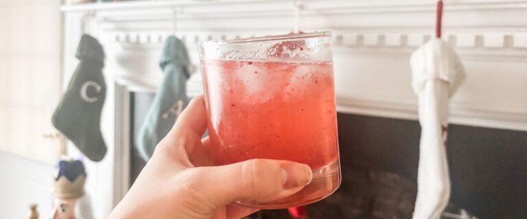 Fresh Cranberry Vodka Spritz Holiday Cocktail Recipe (Or Mocktail)