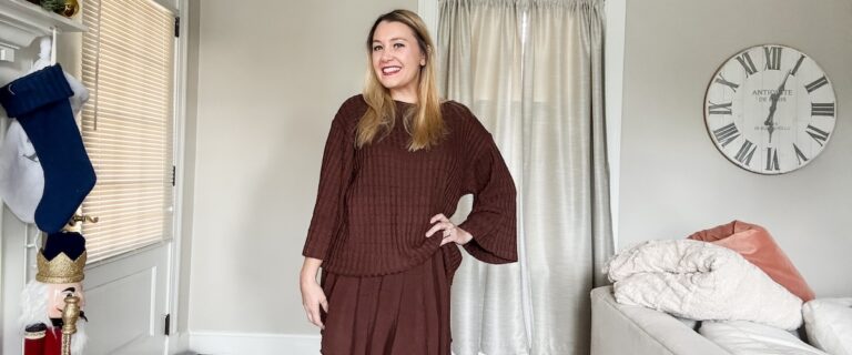 Cozy Brown Sweater Set For Winter Style