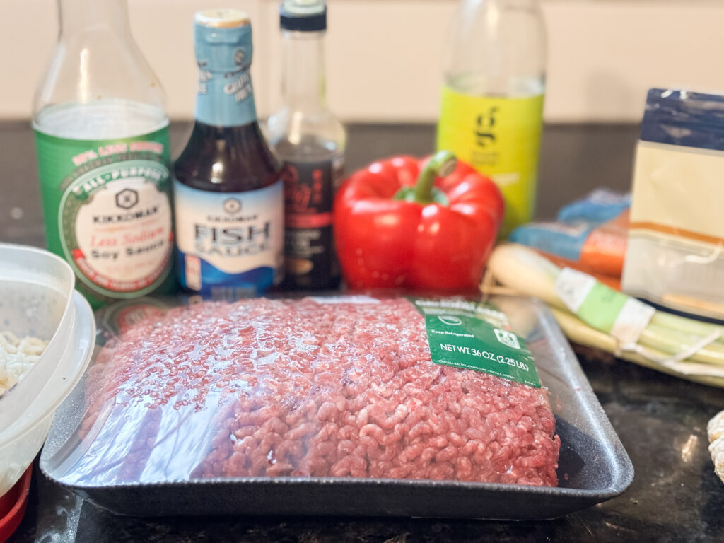 Korean beef bowl recipe ingredients